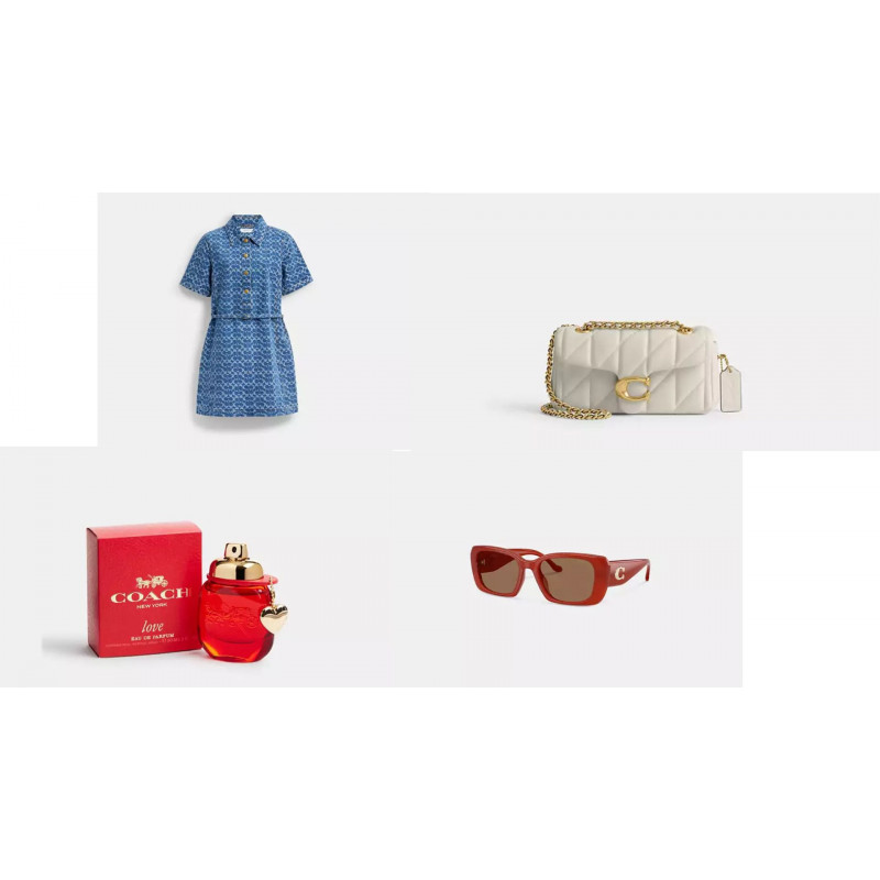 Pack Coach - sac, lunettes, robe et parfum de luxe