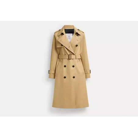 Trench kaki femme – manteau élégant style Coach