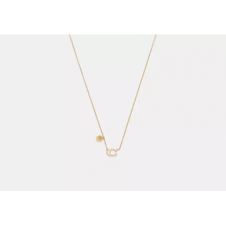 Collier pendentif rose – bijou élégant style Coach