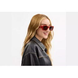 Lunettes de soleil oversize – style Coach avec détail C