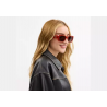 Lunettes de soleil oversize – style Coach avec détail C