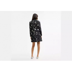 Robe étoilée femme – robe élégante à col noué style Coach