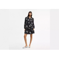 Robe étoilée femme – robe élégante à col noué style Coach
