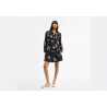 Robe étoilée femme – robe élégante à col noué style Coach