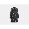 Robe étoilée femme – robe élégante à col noué style Coach