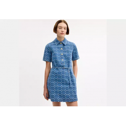 Robe denim femme – coton biologique élégante style Coach