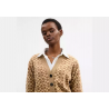Cardigan col V femme – style Coach