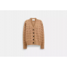 Cardigan col V femme – style Coach