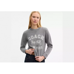 Pull motif cheval Coach – pull élégant