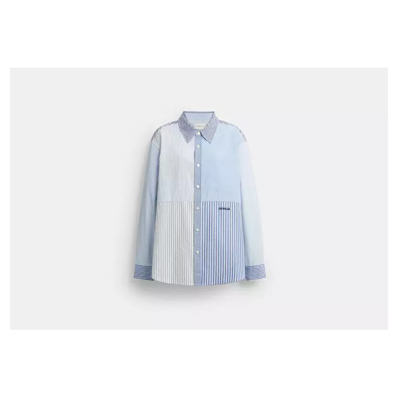 Chemise Oxford patchwork – style Coach